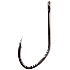 Gamakatsu 225915-25 225915 Big River Bait Open Eye NS Hook (25 Pack), Size 5/0, Black