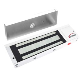 Visionis VS-VISML1200LED-WH Indoor 1200lbs White Electromagnetic Lock with LED Sensor for Door Access Control