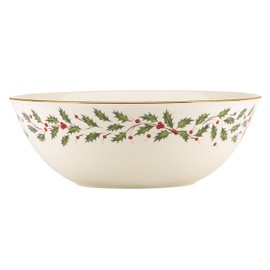 Lenox Holiday Large Bowl Red & Green, 3.95 LB
