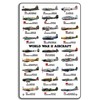 World War II Military Aircraft 8x12in Metal Tin Sign –