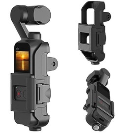 DJI POCKET 2 Compatible Camera Cage Fixed Protective Bracket / ABS Camera Fixed Protective Case with 1/4 Screw Connection Hole on Bottom