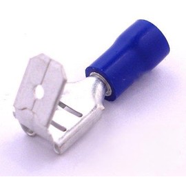 Piggyback Crimp Terminals/Electrical Connectors for Wiring - 50x Insulated Ring Connector Terminals- Blue - FREE FIRST CLASS UK POSTAGE!