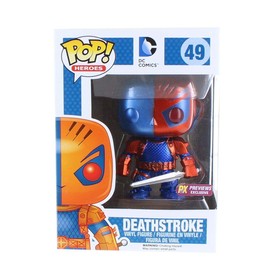 Funko Pop DC Heroes: Deathstroke Vinyl Figure (Metallic Version)
