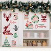 20 Pieces Christmas Wall Stickers Christmas Window Clings Decals Decoration