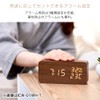 Iris Ohyama ICW-01W-B Alarm Clock, Digital, Temperature and Date Display,