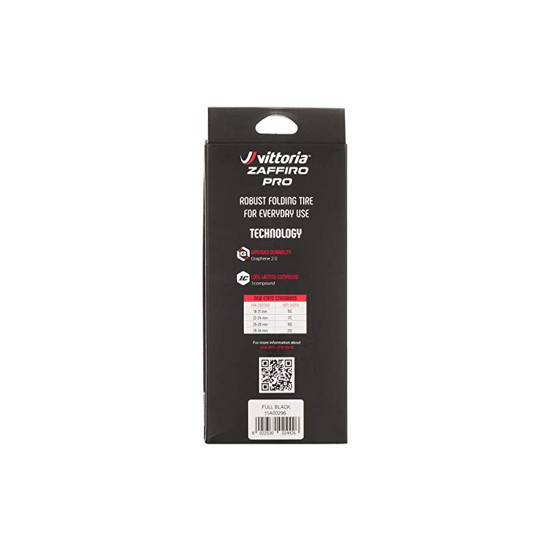 Vittoria Unisex's Zaffiro Pro V Bicycle Tyre, Black, 700x30c