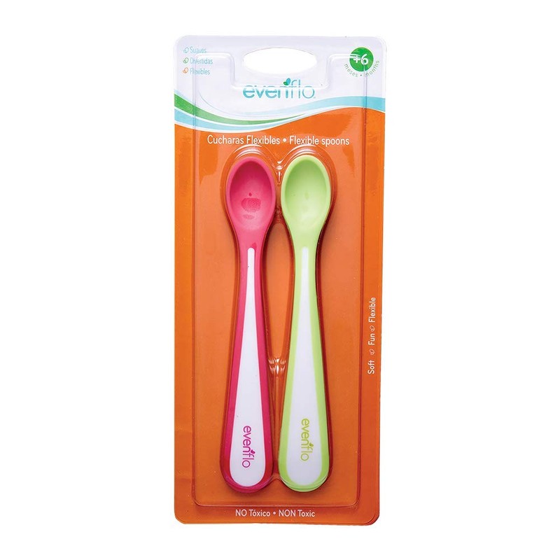 Evenflo Set Cucharas Flexibles, color, 2 piezas., 2 unidad, 1