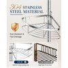 SEIRIONE Rustproof Shower Corner Caddy Organizer for Bathroom, 4 Adjustable