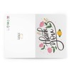 Floral Thank You Greeting Card - Hand-Lettered Appreciation Note with