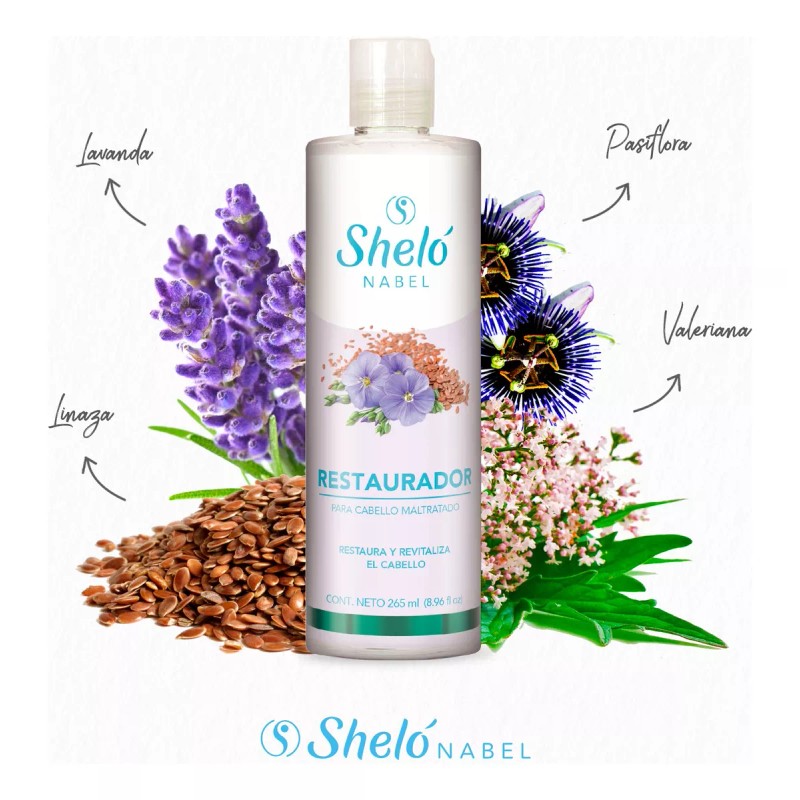 Sheló Nabel Tratamiento Restaurador Fortalece Revitaliza Cabello Sheló