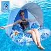Extra Large Pool Float with Canopy, 2 Cup Holders -