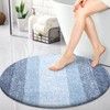 OLANLY 30-inch Round Bathroom Rugs, Extra Soft and Absorbent Microfiber