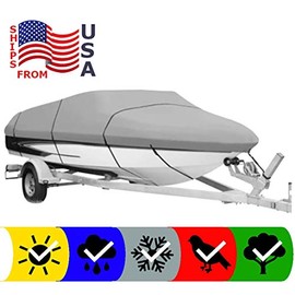 SBU Boat Cover for Boston Whaler Dauntless 180 W/Bow Rails 2012 All Weather Protection