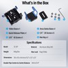 SIRUI 15mm Rod Rail Base Plate with Carbon Fiber Rods,
