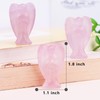 QLRSUXN Rose Quartz Angel Crystal Statue,Hand-Carved Polished Angel Figurines Healing
