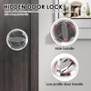 Round Recessed Door Lock, 304 Stainless Steel Hidden Recessed Cup