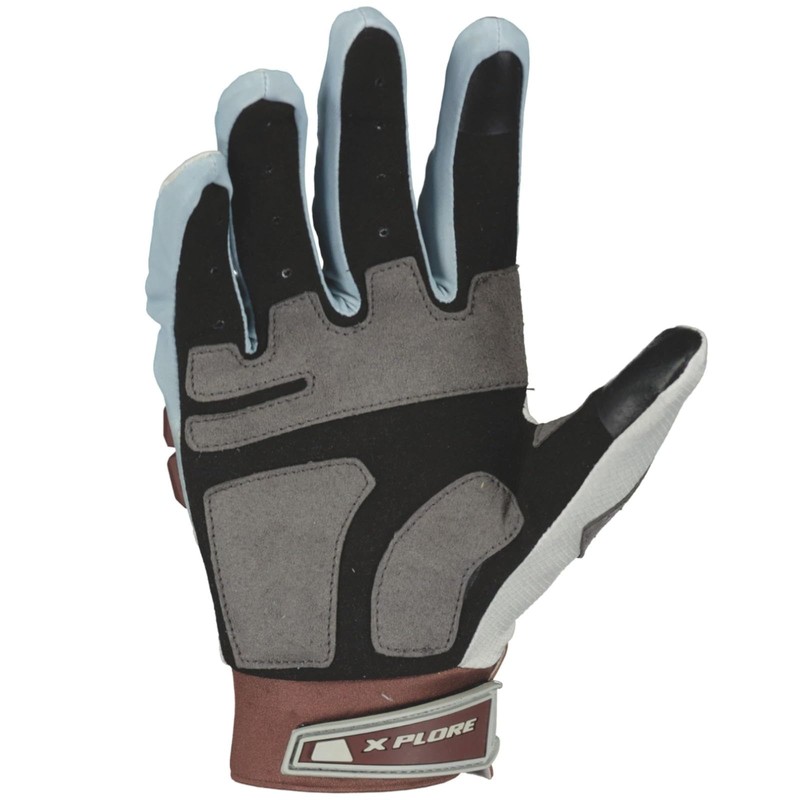 Scott X-Plore Pro Enduro Motorcycle Gloves Grey/Brown 2023: Size: XL