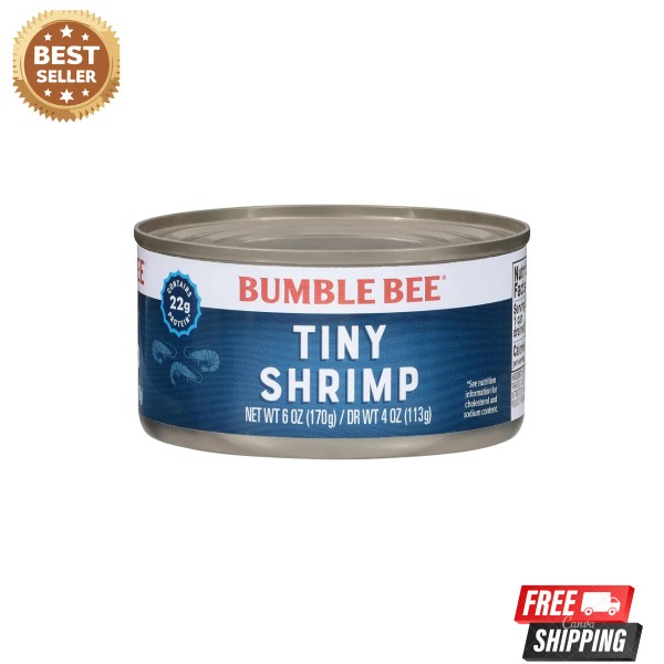 Unbranded Bumble Bee Tiny Canned Shrimp - Shrimp in Water