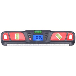 High Accuracy Magnetic Spirit Level Levelling Instrument Mini Digital Protractor for Home Decoration Garden WorkRed