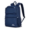 High Sierra Abbreviate Backpack, Laptop Bookbag for Travel, True Navy,