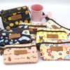 loco animo Pouch, Double Zipper, Strap, Lightweight, Cute, Animal Pattern,