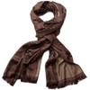 styleBREAKER 01018051 Elegant Soft Scarf with Fringes and Subtle Squares