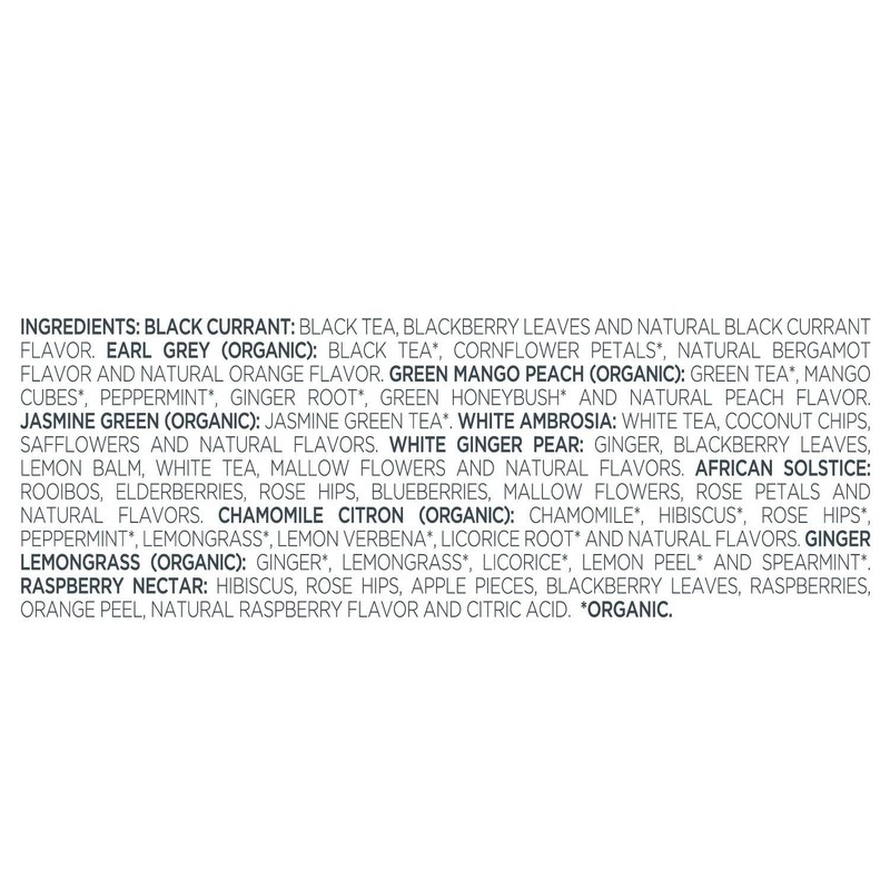 Tea Forte Tea Tasting Assortment Premium Petite Presentation Box Gift