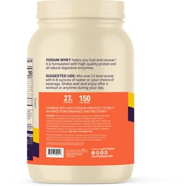 Podium Nutrition, Whey Protein Powder, Peanut Butter Crunch, 22 Servings, 27g of Whey Protein Per Serving