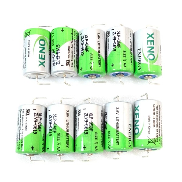 XENO 10x XENO XLP-050F BATTERY 1/2 AA 3.6V LITHIUM +