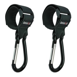 Pram Hook for Changing Bag, Non-Slip Pram Hook, Carabiner Pram Attachment for Changing Backpack, Babies1st Premium Pram Accessories, Pack of 2