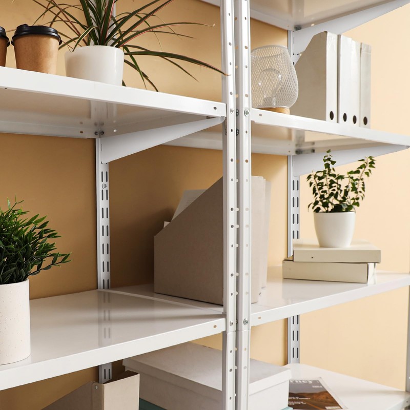 Colingmill 2 Pcs Twin Rail Upright Wall Shelving System 25
