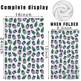 MYSOMY Nightmare Sally's Potion Kitchen Towel Sally's Potion Jars Gifts Deadly Nighshade Gifts Jack & Sally Gifts (green bottle UK)