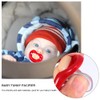 LUOZZY 8pcs Funny Baby Pacifiers Silicone Newborn Baby Teeth Pacifiers