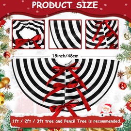 Falda de árbol de Navidad de 18 pulgadas, decoración de lino para árbol de Navidad, falda redonda para decoración de árbol de Navidad para interiores y exteriores, hogar, familia, decoración de