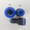 zjxed 1/2" OD x 1/4" OD Pneumatic quick Connector Push