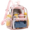 abshoo Clear Mini backpack Stadium Approved 12x12x6 Clear Bag Transparent