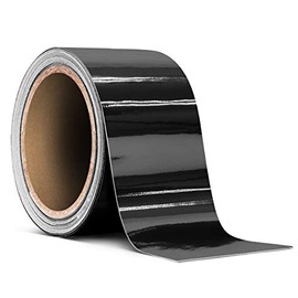 VViViD Chrome Air-Release Vinyl Adhesive Tape Roll (2" x 40ft (Black Chrome))