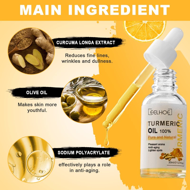 Turmeric Serum, Turmeric Serum for Correcting Dark Spots, Repair Serum