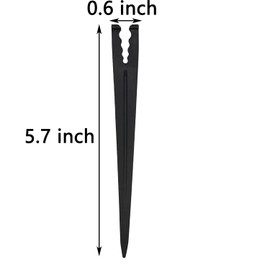 200 Pcs Irrigation Drip Support Stakes 1/8-1/4" Universal Drip Lines Tubing Hose for Gardens, Flowers, Plants, Vegetable