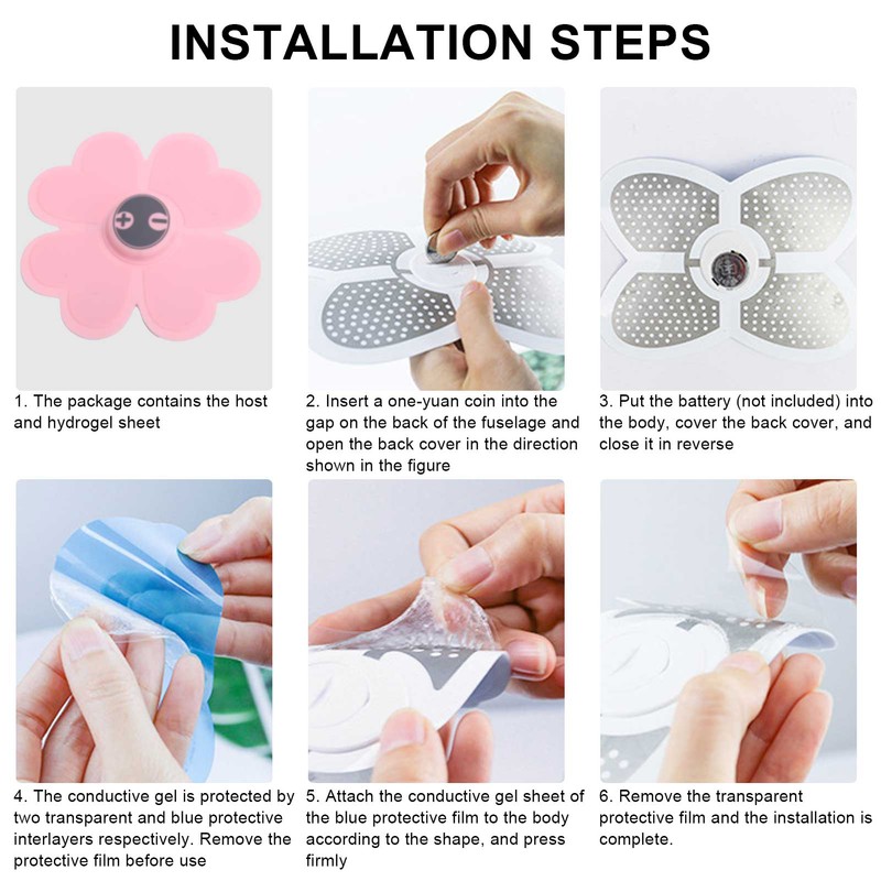 Electric Reusable Messager Sticker Kit Body Therapy Intelligent Multifunctional Pulse