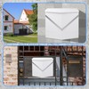 MIOZON Wall-Mount Mailbox for Outside with Lock, White, Single Pack