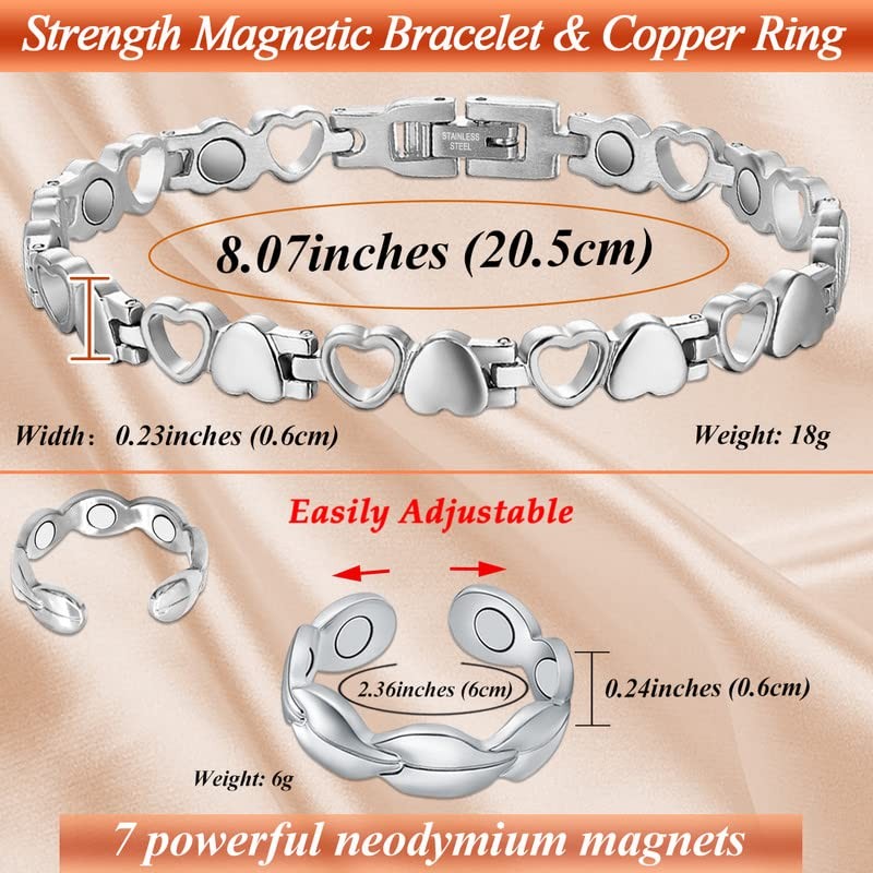 Cigmag Cigmag Lymphatic Drainage Magnetic Bracelets for Women Ultra Strength