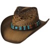 Wildarms Western Cowboy Hat for Women Men Wide Brim Woven