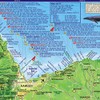 Maui Hawaii Dive & Snorkeling Guide Map Laminated Poster by