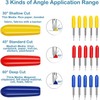 KEWAYO 80pcs Tungsten Steel Vinyl Cutter Blades, 30°/45°/60° Lettering Cutting