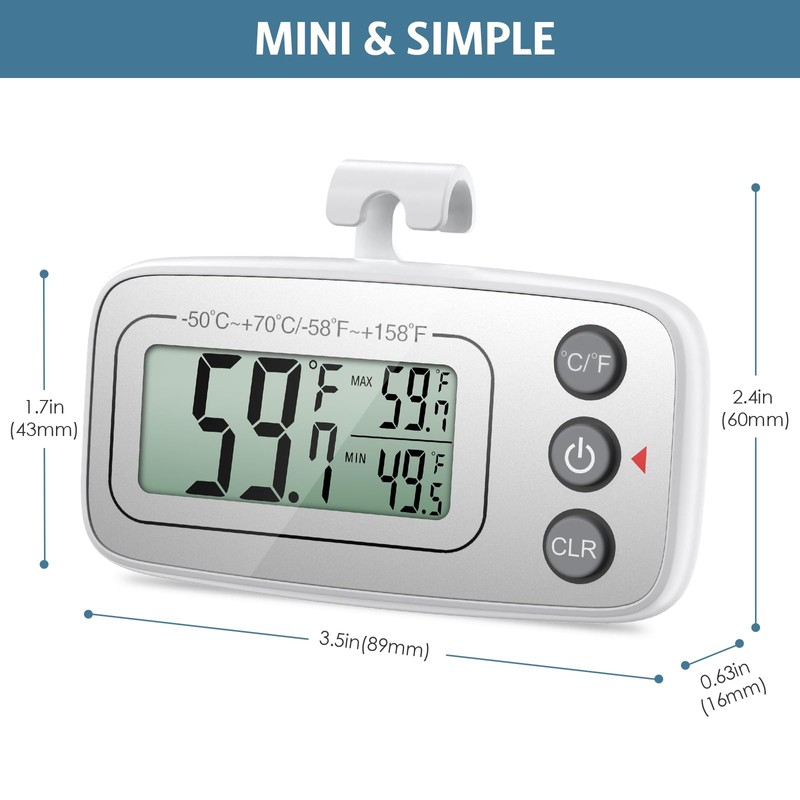 Thermometer Hygrometer Ankilo Digital Fridge Thermometer Freezer Thermometer Wireless Indoor