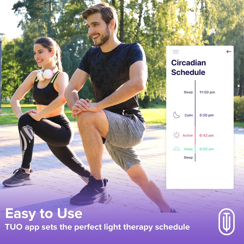 TUO Circadian Sunrise Simulation Smart LED Light Bulb. E26 Base