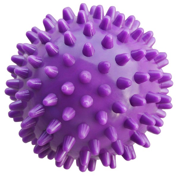 Massage Ball Foot Massager Spiky Roller for Deep Tissue Trigger Point Plantar Fasciitis Reflexology Stress Therapy Myofascial Release (Purple)
