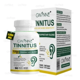 GWYNNE 1200mg Alivio del zumbido en los odos  Suplemento con vitamina C  Complejo BClnicamente probado para el zumbido en los odos  Alivio del...     