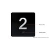 2nd Floor Elevator Jamb Plate sign With Braille and raised